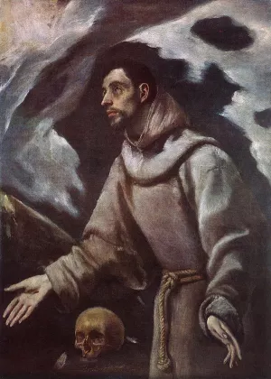 The Ecstasy of St Francis by El Greco Oil Painting