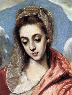 The Holy Family Detail painting by El Greco