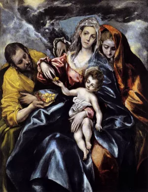 The Holy Family with St Mary Magdalene Oil painting by El Greco