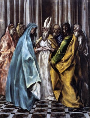 The Marriage of the Virgin Oil painting by El Greco