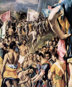 The Martyrdom of St Maurice Detail Oil painting by El Greco