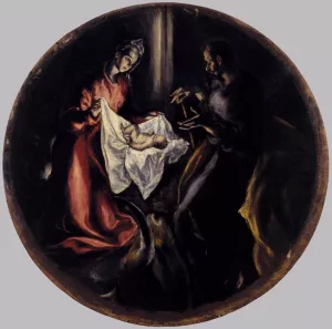 The Nativity painting by El Greco