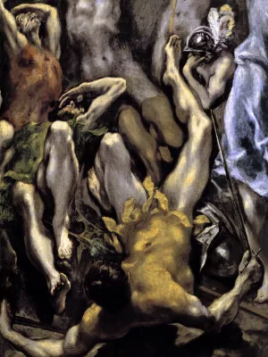 The Resurrection Detail by El Greco Oil Painting