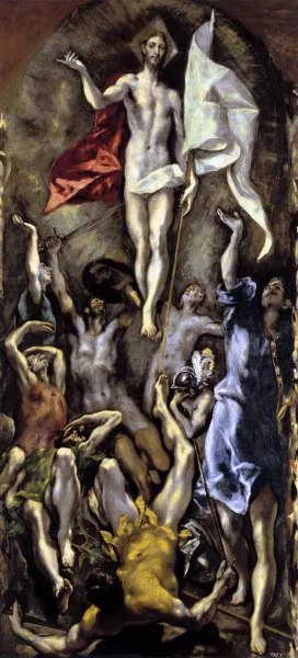 The Resurrection Oil painting by El Greco