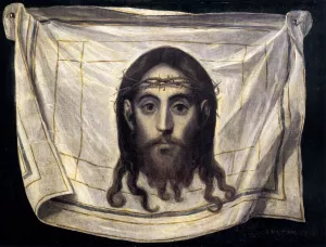 The Veil of St Veronica by El Greco Oil Painting