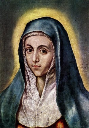 The Virgin Mary Oil painting by El Greco