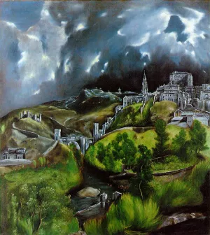 View of Toledo by El Greco - Oil Painting Reproduction