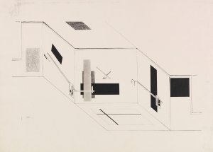 Der Prounenraum - Blatt 5 der I. Kestnermappe, Proun by El Lissitzky Oil Painting