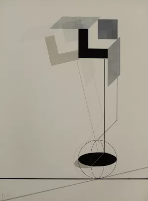 Kestnermappe Proun, Rob. Levnis and Chapman GmbH Hannover #2 by El Lissitzky Oil Painting