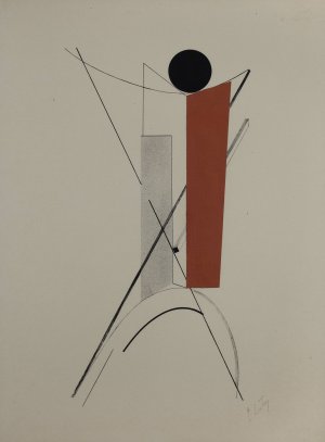 Kestnermappe Proun, Rob. Levnis and Chapman GmbH Hannover #3 by El Lissitzky Oil Painting