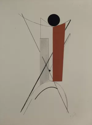 Kestnermappe Proun, Rob. Levnis and Chapman GmbH Hannover #3 by El Lissitzky Oil Painting
