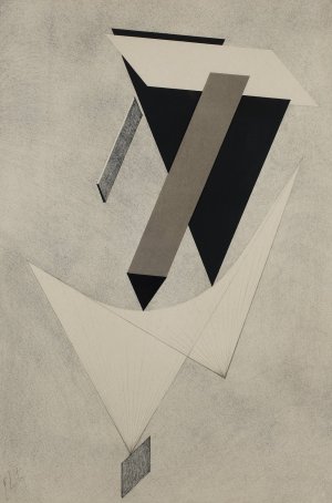 Kestnermappe Proun, Rob. Levnis and Chapman GmbH Hannover #4 by El Lissitzky Oil Painting