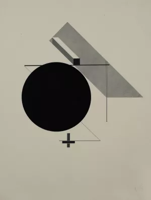 Kestnermappe Proun, Rob. Levnis and Chapman GmbH Hannover #5 by El Lissitzky Oil Painting