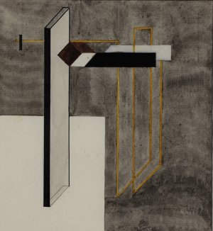 Study for Proun 4B by El Lissitzky Oil Painting