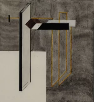 Study for Proun 4B by El Lissitzky Oil Painting