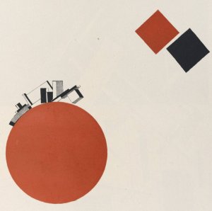 Suprematisch worden van tWee kWA drA ten in 6 konstrukties Pl. 8 by El Lissitzky Oil Painting