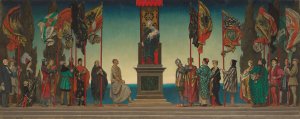 And All Generations Shall Call Her Blessed by Eleanor Fortescue-Brickdale Oil Painting