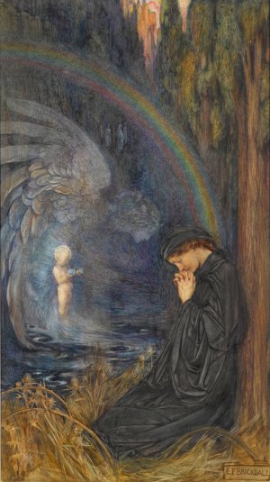 The Posthumous Child by Eleanor Fortescue-Brickdale Oil Painting