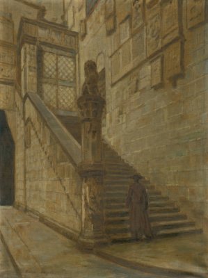 Florencia by Elemir Halasz-Hradil Oil Painting