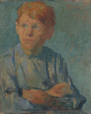 Ginger Boy by Elemir Halasz-Hradil Oil Painting