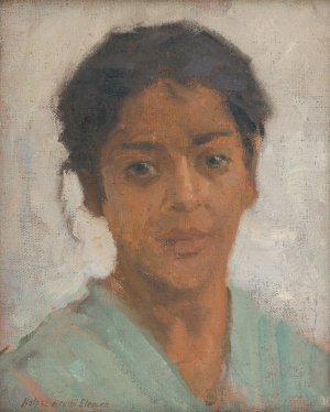 Gypsy by Elemir Halasz-Hradil Oil Painting