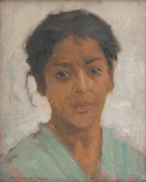 Gypsy by Elemir Halasz-Hradil Oil Painting