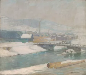 Margecany Mill by Elemir Halasz-Hradil Oil Painting