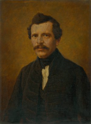 Portrait of Imrich Szabo by Elemir Halasz-Hradil Oil Painting