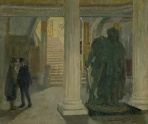 The vestibule of the KoSice Museum by Elemir Halasz-Hradil The vestibule of the KoSice Museum by Elemir Halasz-Hradil Oil Painting