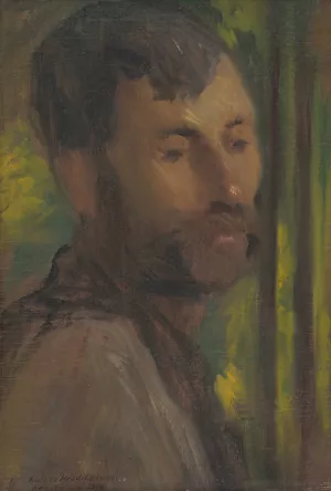 Worker's Head by Elemir Halasz-Hradil Worker's Head by Elemir Halasz-Hradil Oil Painting