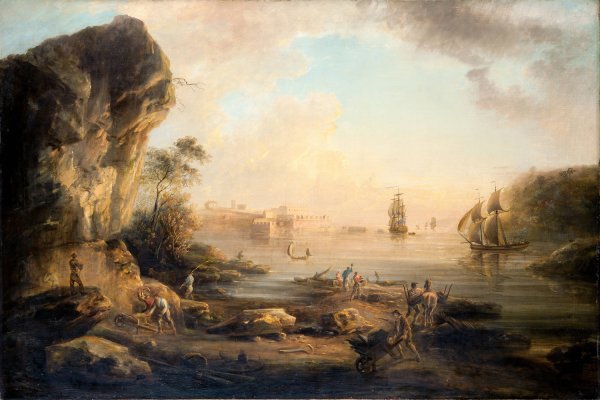 Main Product Photo of Coast Landscape Painting by Elias Martin