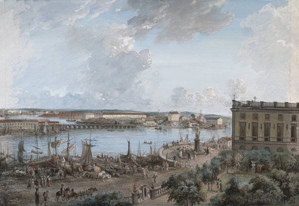 Main Product Photo of View of Stockholm II Painting by Elias Martin