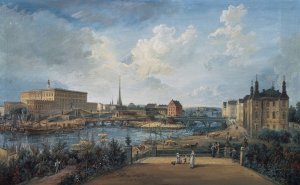 View of Stockholm IV by Elias Martin Oil Painting