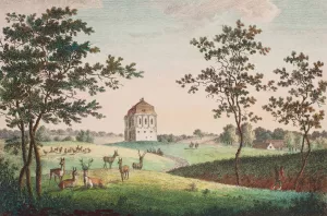 Eremitagen i Dyrehaven Oil painting by Elias Meyer
