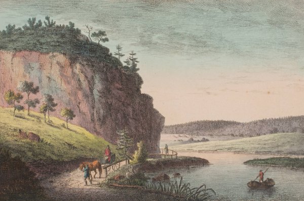 Main Product Photo of Paa Vejen til Roraas Kobbervaerk  Painting by Elias Meyer