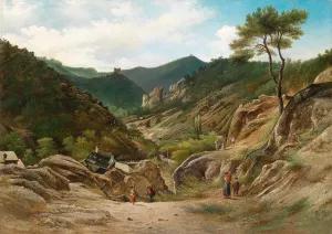 Die Klausen in Modling Oil painting by Elias Pieter Van Bommel