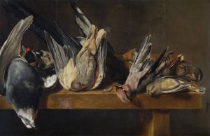 Dead Birds by Elias Vonck Oil Painting