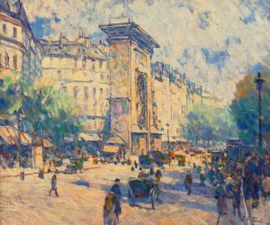 Porte Saint-Denis by Elie Anatole Pavil Oil Painting