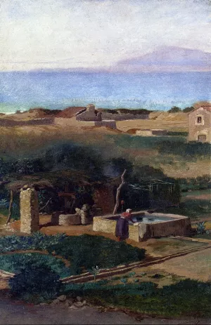 Bordighera, Italy Oil painting by Elihu Vedder