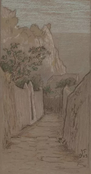 Capri Oil painting by Elihu Vedder