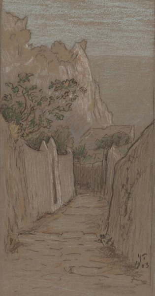 Main Product Photo of Capri  Painting by Elihu Vedder