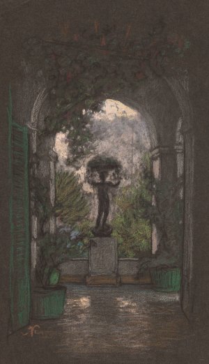 Capri by Elihu Vedder Oil Painting