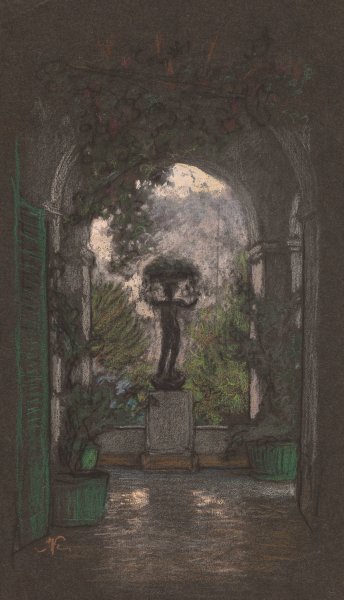 Main Product Photo of Capri  Painting by Elihu Vedder