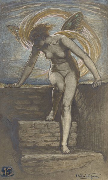 Main Product Photo of Dawn  Painting by Elihu Vedder