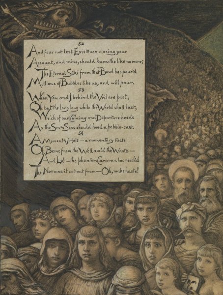 Main Product Photo of Death's Review  Painting by Elihu Vedder