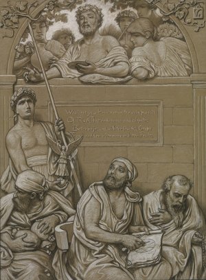 Frontispiece by Elihu Vedder Oil Painting