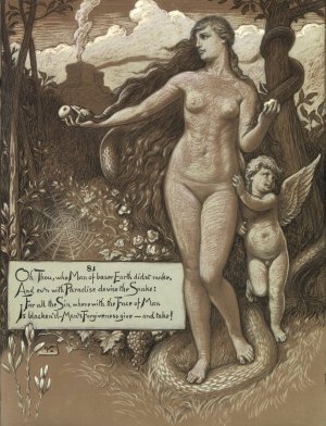 In the Beginning by Elihu Vedder Oil Painting