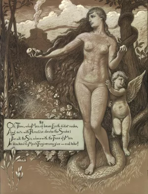 In the Beginning by Elihu Vedder Oil Painting