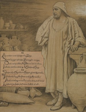 In the Potter's House by Elihu Vedder Oil Painting