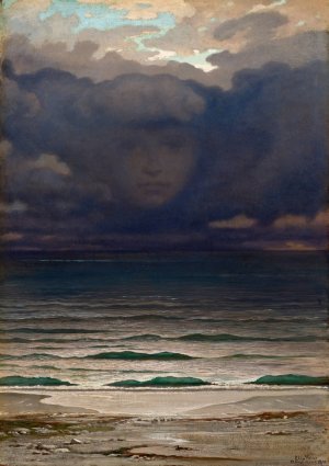 Memory by Elihu Vedder Oil Painting